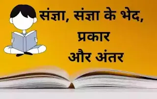 संज्ञा किसे कहते हैं, संज्ञा के कितने भेद होते हैं, Sangya Kise Kahate Hain, Sangya Ke Kitne Bhed Hote Hain