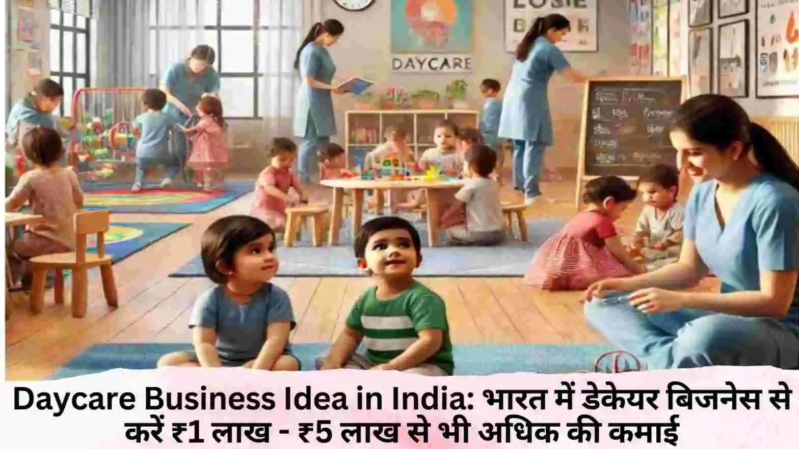 Daycare Business Idea in India: भारत में डेकेयर बिजनेस से करें ₹1 लाख - ₹5 लाख से भी अधिक की कमाई