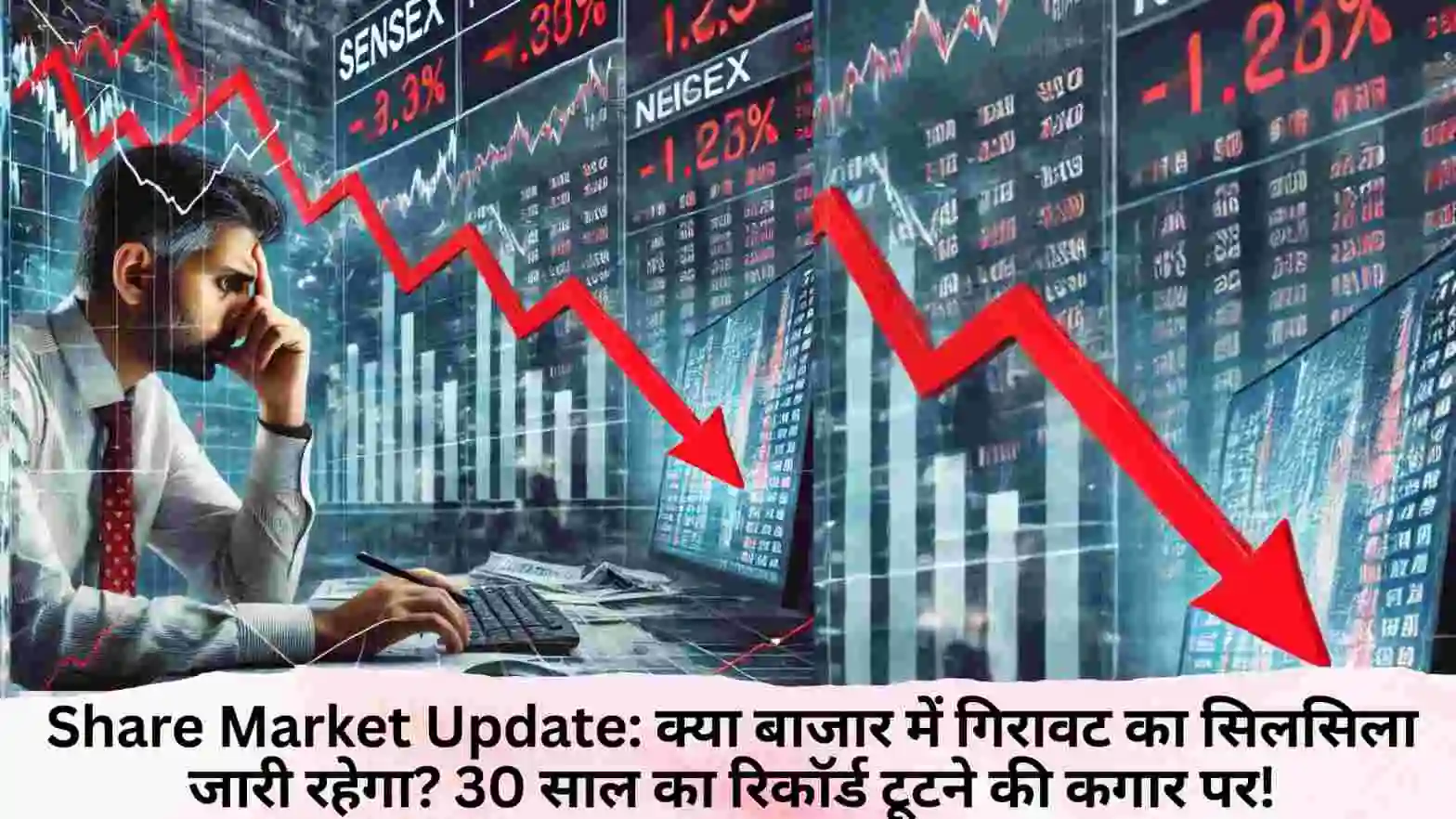 Share Market Update: क्या बाजार में गिरावट का सिलसिला जारी रहेगा? 30 साल का रिकॉर्ड टूटने की कगार पर!