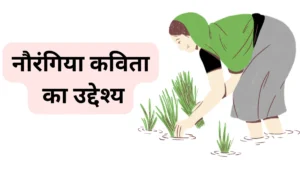 नौरंगिया कविता का उद्देश्य