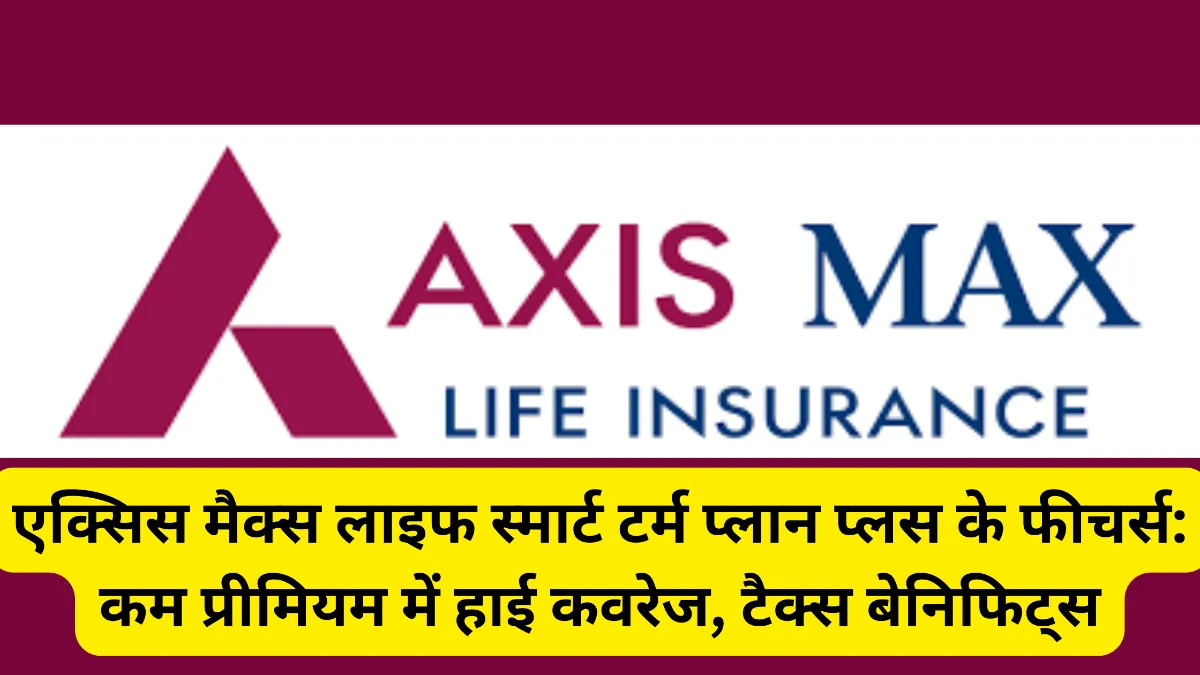 एक्सिस मैक्स लाइफ स्मार्ट टर्म प्लान प्लस के फीचर्स ॥ axis max life smart term plan plus benefits in hindi