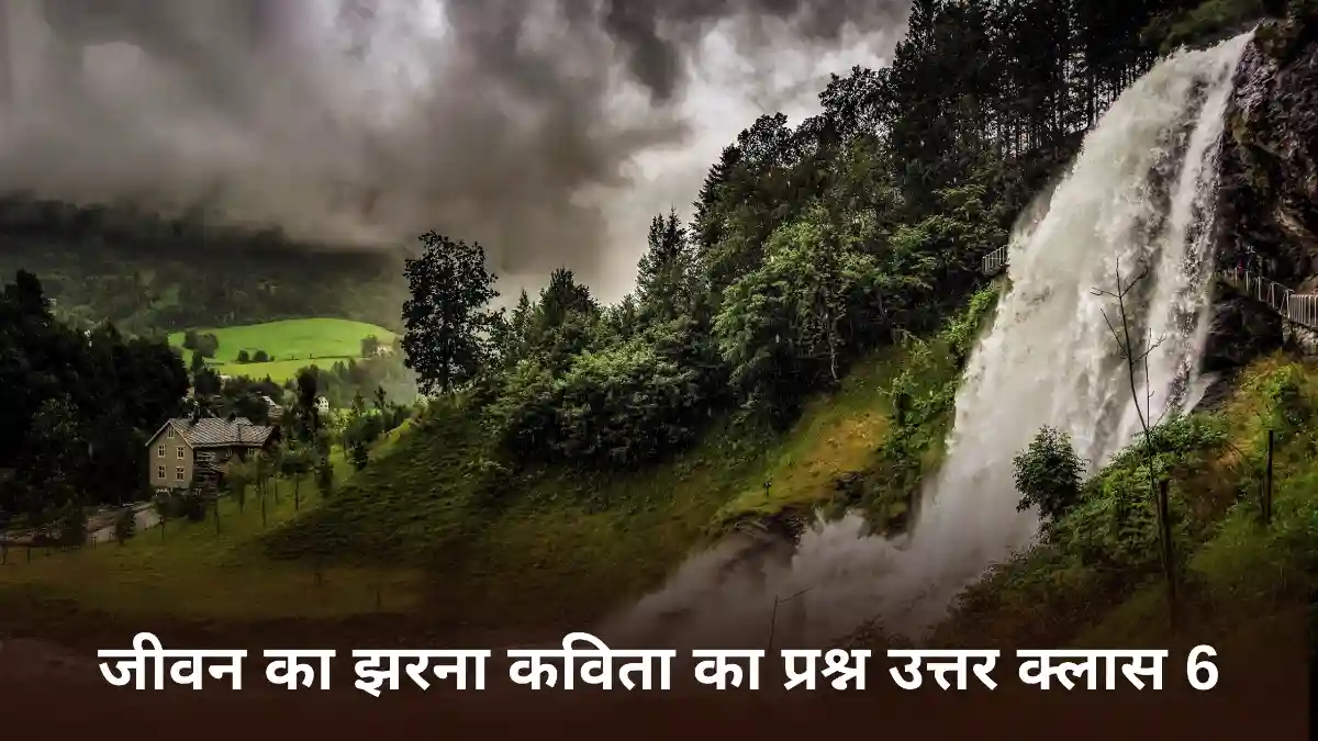 जीवन का झरना कविता का प्रश्न उत्तर ॥ Jeevan Ka Jharna Question Answer ॥ जीवन का झरना कविता का प्रश्न उत्तर क्लास 6